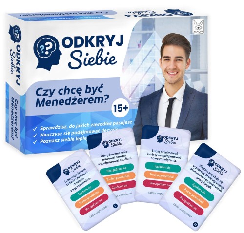 Pomoc edukacyjna Odkryj siebie. Czy chcę być Menedżerem? KANGUR, format 115x175 mm