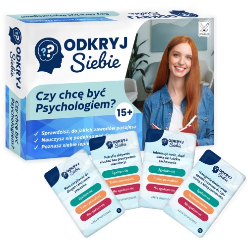 Pomoc edukacyjna Odkryj Siebie. Czy chcę być Psychologiem? KANGUR z serii do doradztwa zawodowego