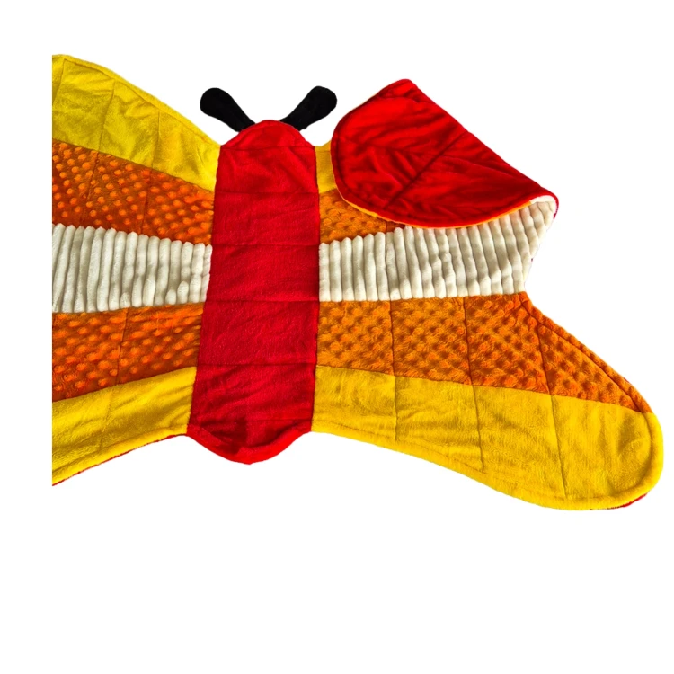 Motyl duży Koc Obciążeniowy VEST-POL o wymiarach 145 × 110 cm – komfort sensoryczny dla dzieci i dorosłych