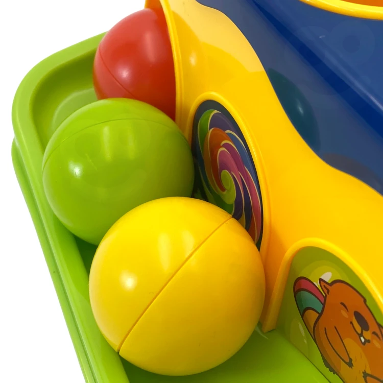 Podstawa z otworami i zjeżdżalnią kolorowej przebijanki Woopie Baby