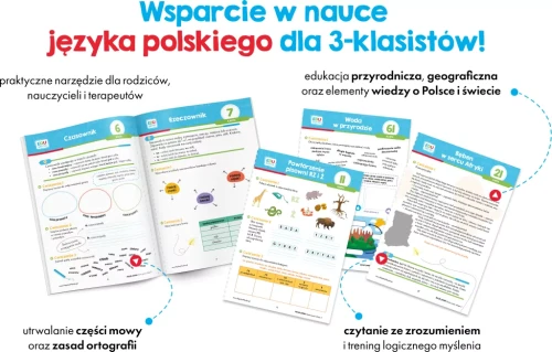 Strona z zadaniami do czytania ze zrozumieniem w kartach pracy Kapitan Nauka EDUseria klasa 3