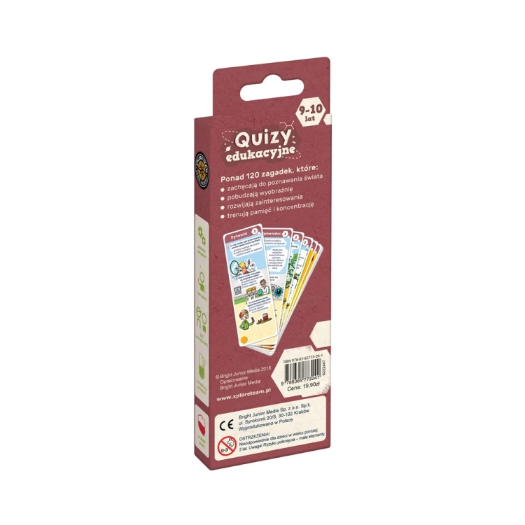 Quiz edukacyjny Xplore Team z ponad 120 pytaniami dla dzieci 9–10 lat