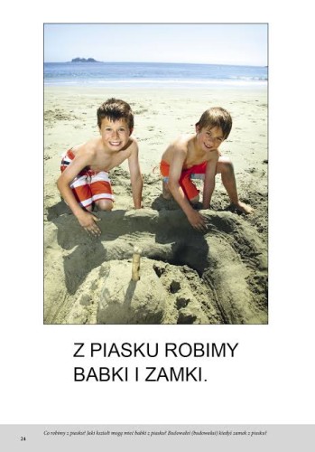 Ilustracje i tekst w książce Bardzo proste czytanki dla dzieci Lato – edukacyjna publikacja HARMONIA