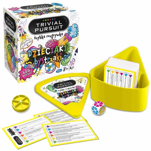 Trivial Pursuit Dzieciaki Bystrzaki – edukacyjna gra quizowa Winning Moves z 600 pytaniami