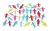 Grafika przedstawiająca zestaw ludzików SiliShapes marki TICKIT w różnych kolorach i układach