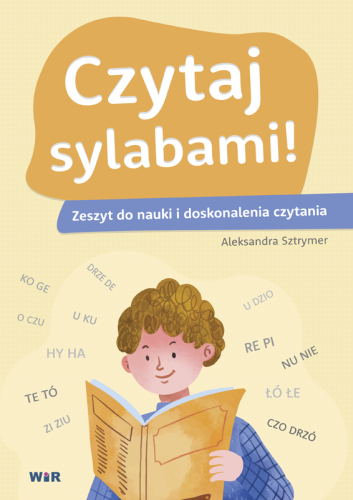 Zeszyt do nauki czytania metodą sylabową Czytaj sylabami WIR o wymiarach 291x201x1 mm