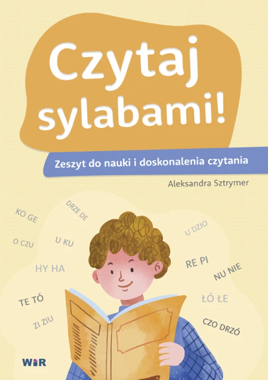 Zeszyt do nauki czytania metodą sylabową Czytaj sylabami WIR o wymiarach 291x201x1 mm