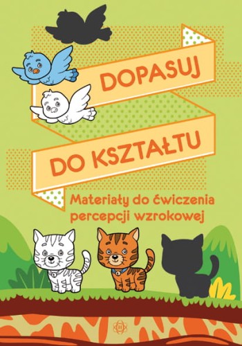 Zestaw kart edukacyjnych Dopasuj do kształtu HARMONIA – widok okładki i przykładowych ilustracji