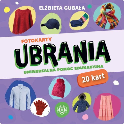 Zestaw 20 fotokart Ubrania Harmonia podręczniki z ilustracjami różnych ubrań