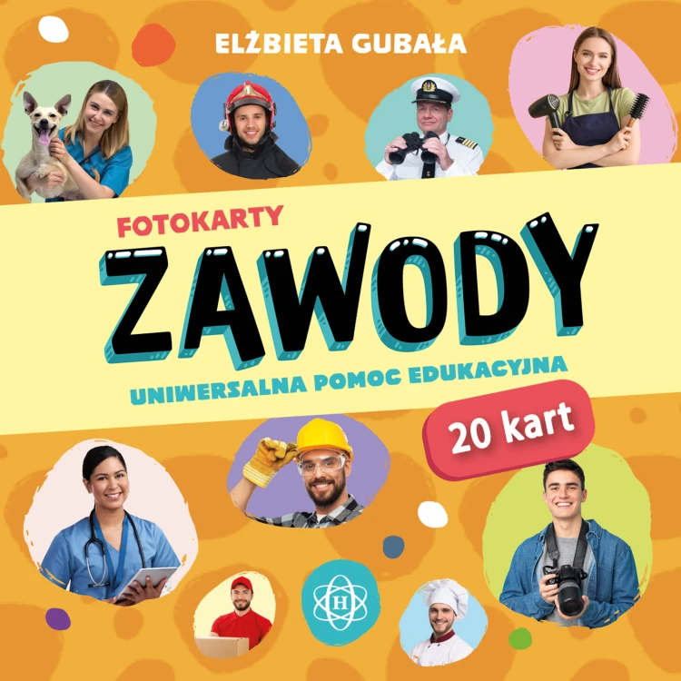 Fotokarty Zawody 20 kart edukacyjnych Harmonia podręczniki, różnorodne zdjęcia przedstawiające zawody