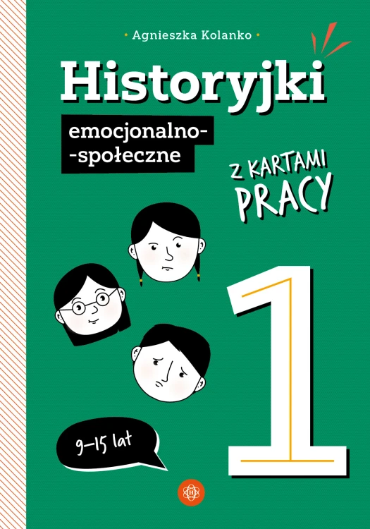 Okładka publikacji Historyjki emocjonalno-społeczne z kartami pracy 1 dla młodzieży 9–15 lat Harmonia podręczniki