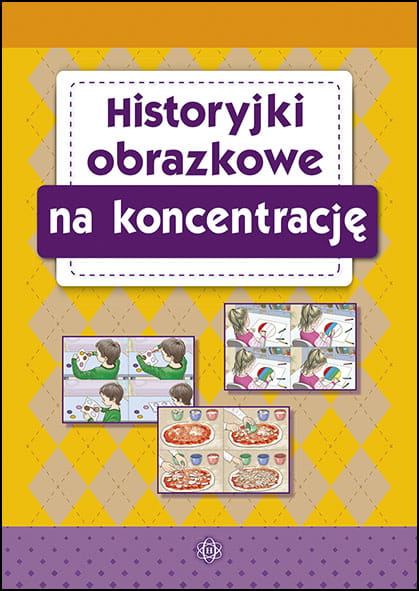 Historyjki obrazkowe na koncentrację Harmonia podręczniki - zestaw kart edukacyjnych do ćwiczenia uwagi i spostrzegawczości