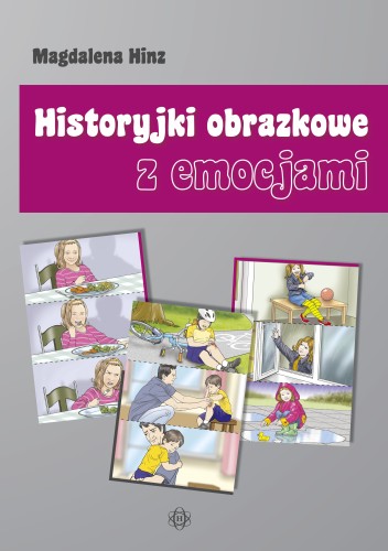 Historyjki obrazkowe z emocjami Harmonia podręczniki – widok kart edukacyjnych 303x215 mm z ilustracjami emocji