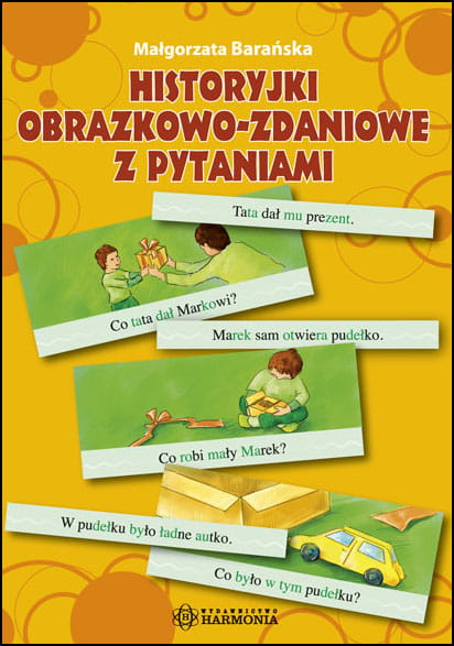 Historia obrazkowo-zdaniowa Harmonia podręczniki – układanie i czytanie przez dzieci