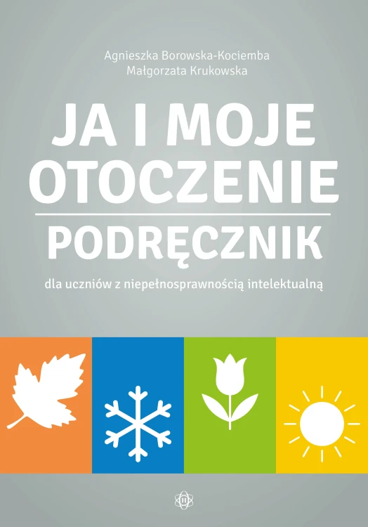 Podręcznik Ja i moje otoczenie wydawnictwa HARMONIA, przedstawiający okładkę edukacyjną dla uczniów z niepełnosprawnością intelektualną