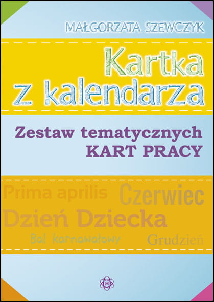 Zestaw tematycznych kart pracy Kartka z kalendarza HARMONIA w formacie 303x220x1 mm