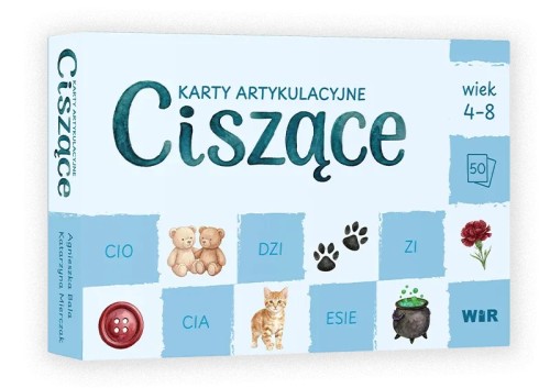 Karty artykulacyjne Ciszące Wir (T) zestaw 50 kart do ćwiczeń głosek ś, ź, ć, dź dla dzieci 4–8 lat