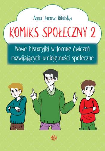 Okładka Komiksu społecznego 2 HARMONIA – książka rozwijająca umiejętności społeczne dzieci 7-13 lat