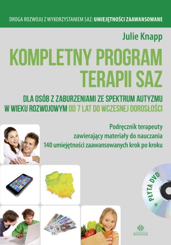 Okładka książki Kompletny program terapii SAZ HARMONIA dla osób z autyzmem z materiałami edukacyjnymi i kartami