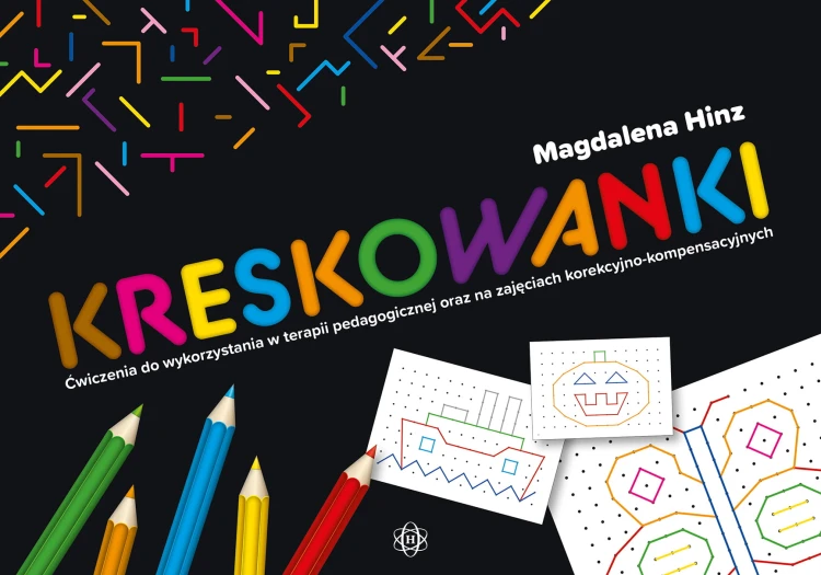 Okładka książki Kreskowanki - ćwiczenia grafomotoryczne i percepcji wzrokowej HARMONIA