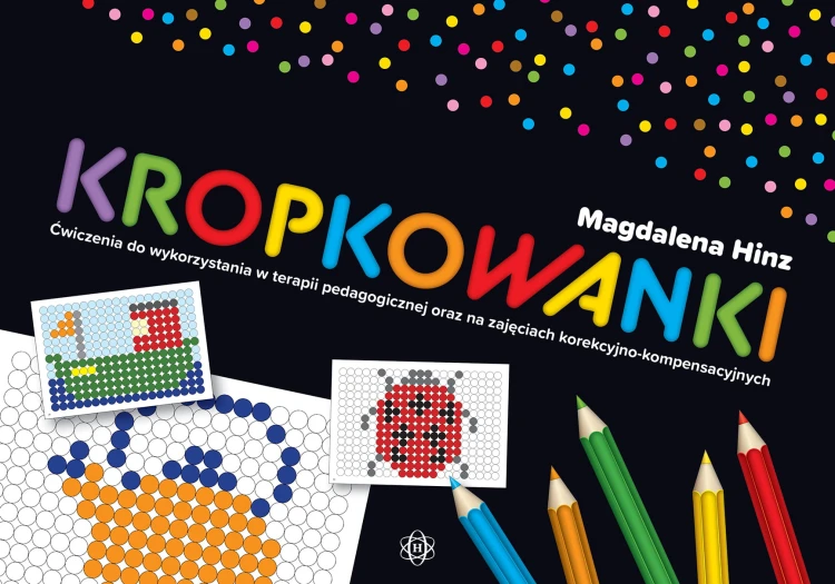 Okładka książki Kropkowanki HARMONIA – zestaw ćwiczeń grafomotorycznych i percepcji wzrokowej dla dzieci