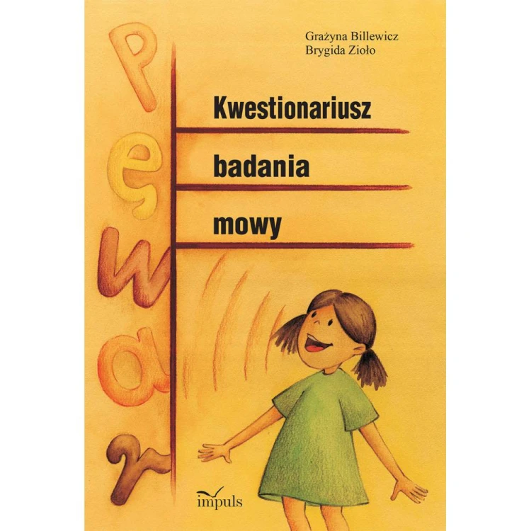 Kwestionariusz badania mowy IMPULS – okładka książki do diagnozy logopedycznej dzieci