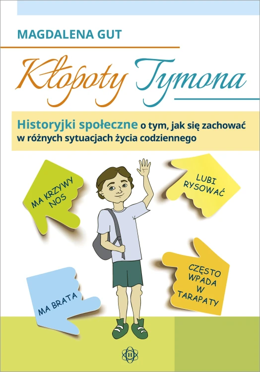 Okładka książki Kłopoty Tymona wydawnictwa HARMONIA z historyjkami o właściwym zachowaniu dzieci