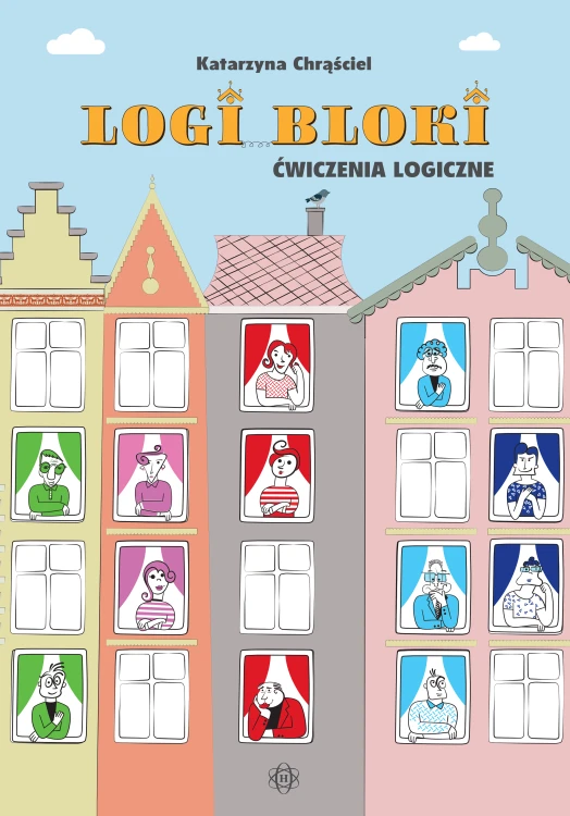 Okładka gry Logi-bloki rozwijającej logiczne myślenie i koncentrację dzieci HARMONIA