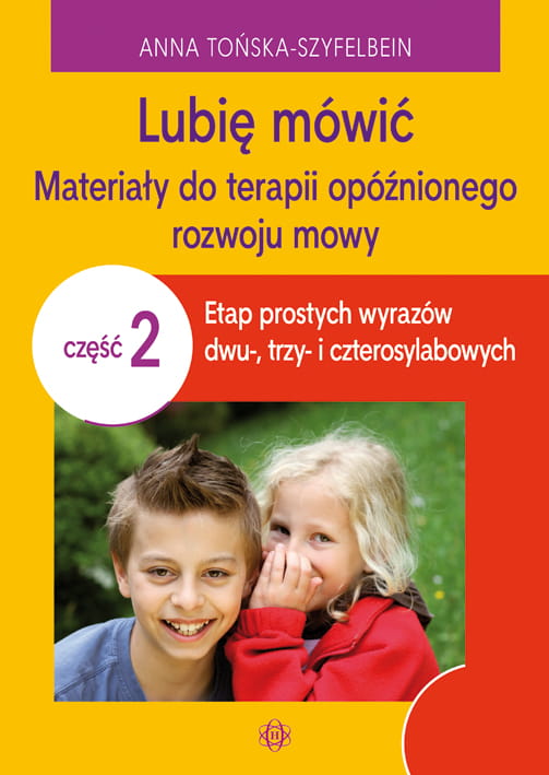 Okładka książki Lubię mówić. Część 2 wydawnictwa Harmonia podręczniki z materiałami do terapii opóźnionego rozwoju mowy