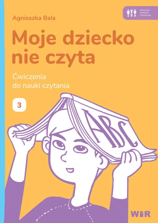 Zeszyt 3 do nauki czytania sylab otwartych i zamkniętych WIR w formacie 310x215x1 mm, widok okładki