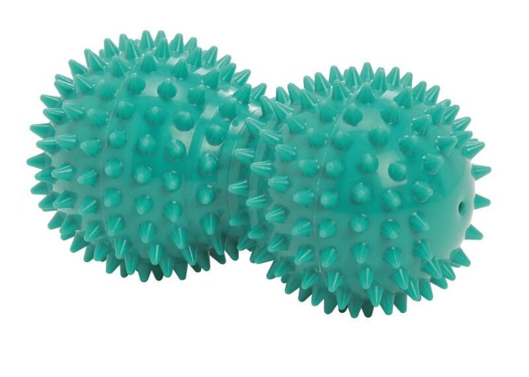 Podwójna piłka do masażu Reflex Roll widok boczny - Gymnic