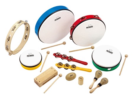 Zestaw instrumentów perkusyjnych NINO do zajęć rytmicznych dla dzieci