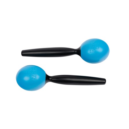 Para syntetycznych marakasów NINO Sky Blue z formowanego ABS