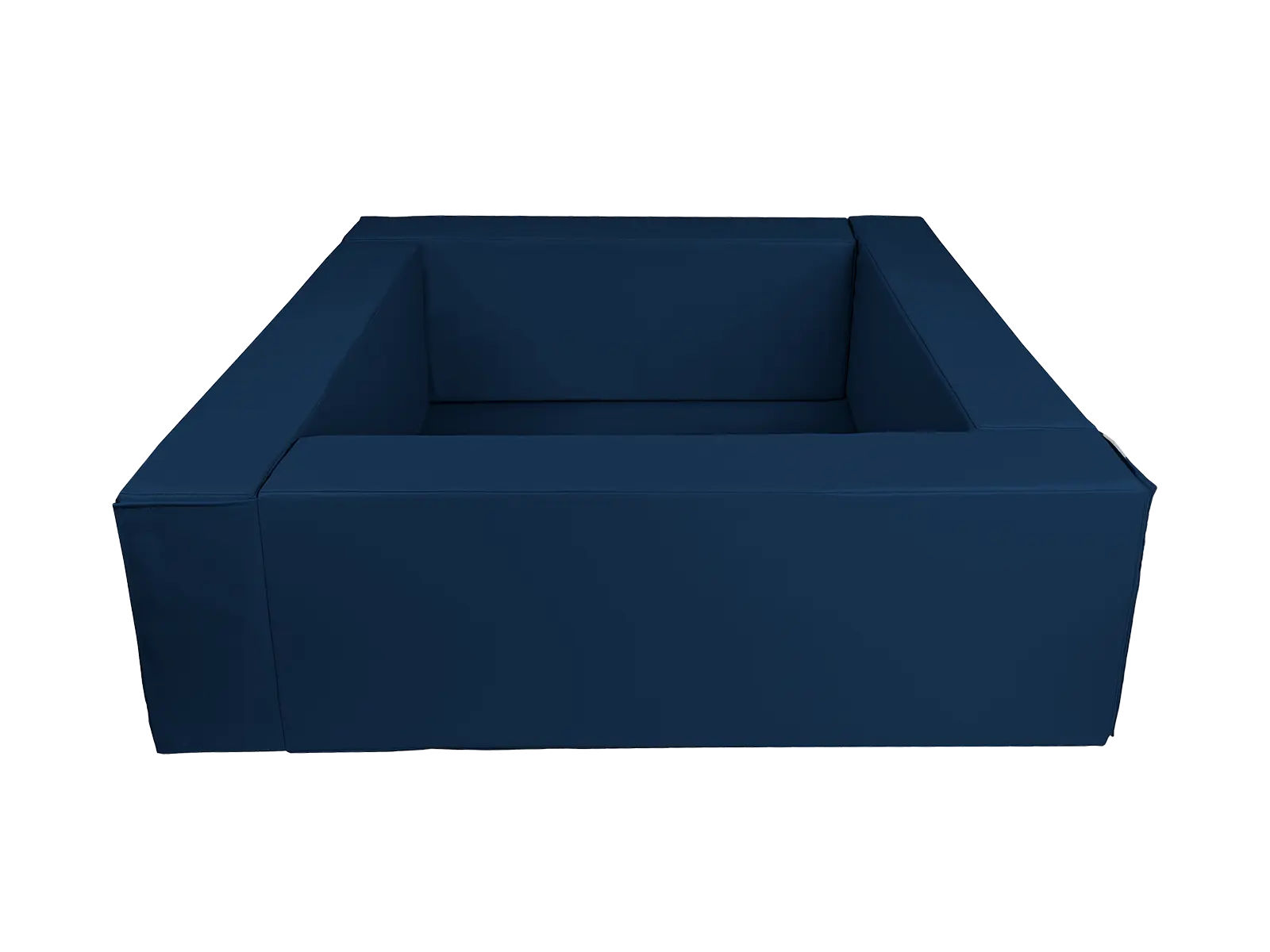 Basen kwadratowy 2 x 2 m, wys. 60 cm — pianka poliuretanowa w pokryciu z tkaniny KODURA; widok z góry