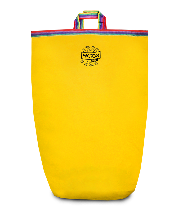 Worek do skakania 80 cm Akson — widok przodu, żółty