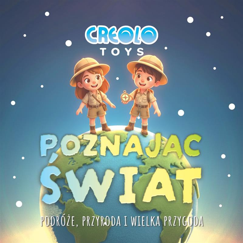 Piłka do kolorowania Kontynenty Creolo Toys 30 cm