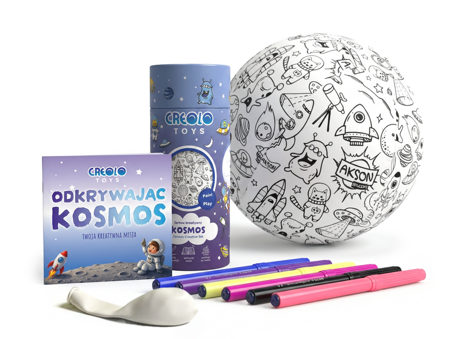 Zestaw kreatywny Kosmos Creolo Toys z piłką do kolorowania