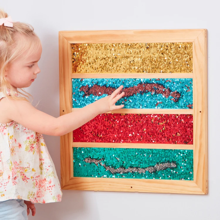 Tablica sensoryczna z cekinami TTS 50 × 50 cm
