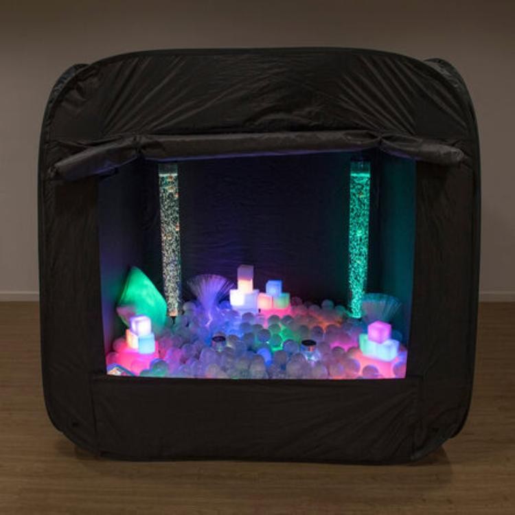Namiot sensoryczny pop-up TTS 142 × 142 × 142 cm czarny