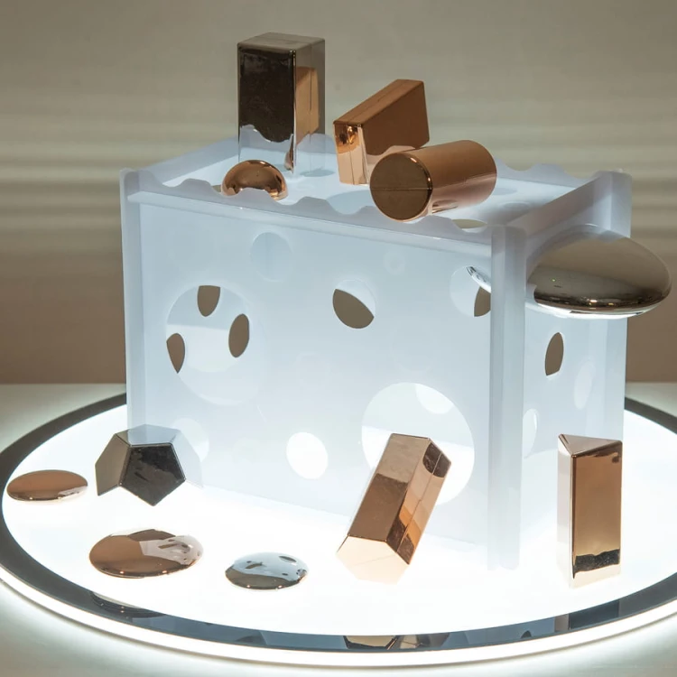 Przezroczysty sorter akrylowy TTS do zabawy loose parts
