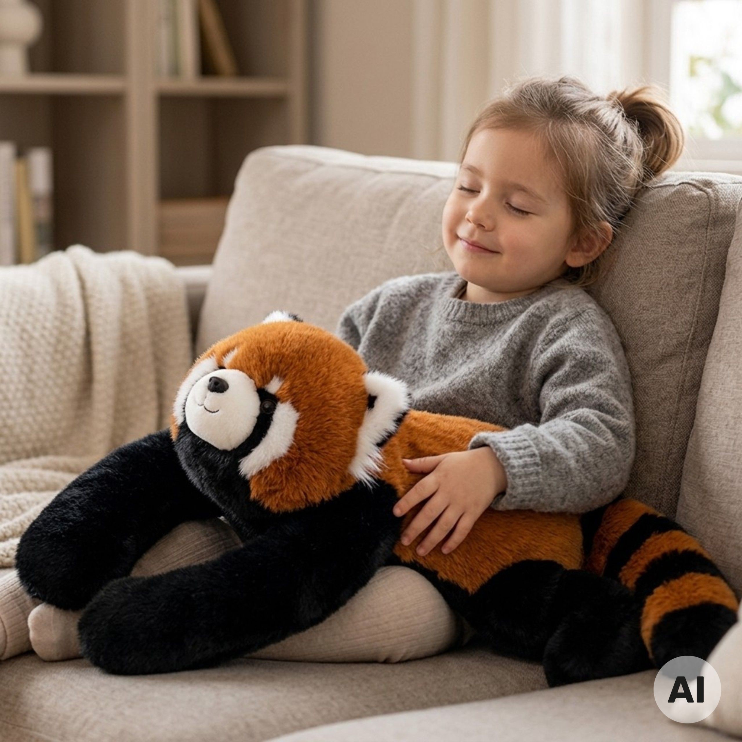 Pluszak sensoryczny WOOPIE Panda ruda obciążeniowa 65 cm