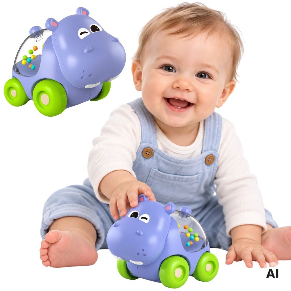 Grzechotka samochodzik Hipopotam WOOPIE Baby