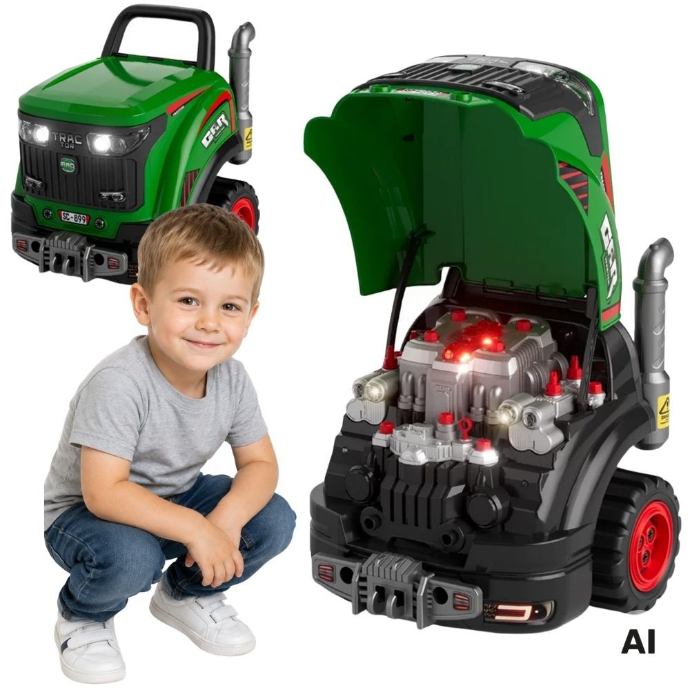 Interaktywny warsztat traktor WOOPIE 60 elementów