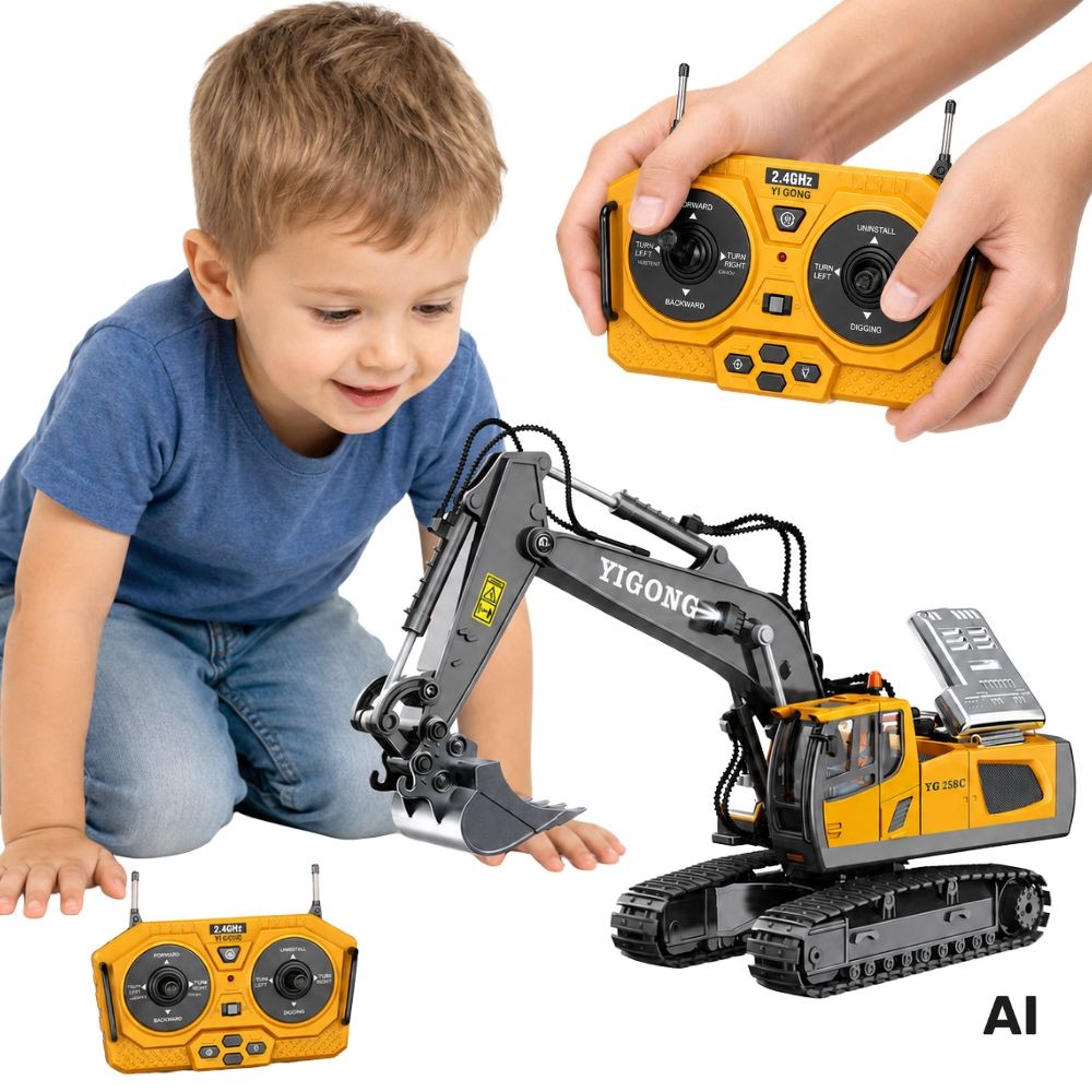 Koparka zdalnie sterowana WOOPIE RC 32 cm