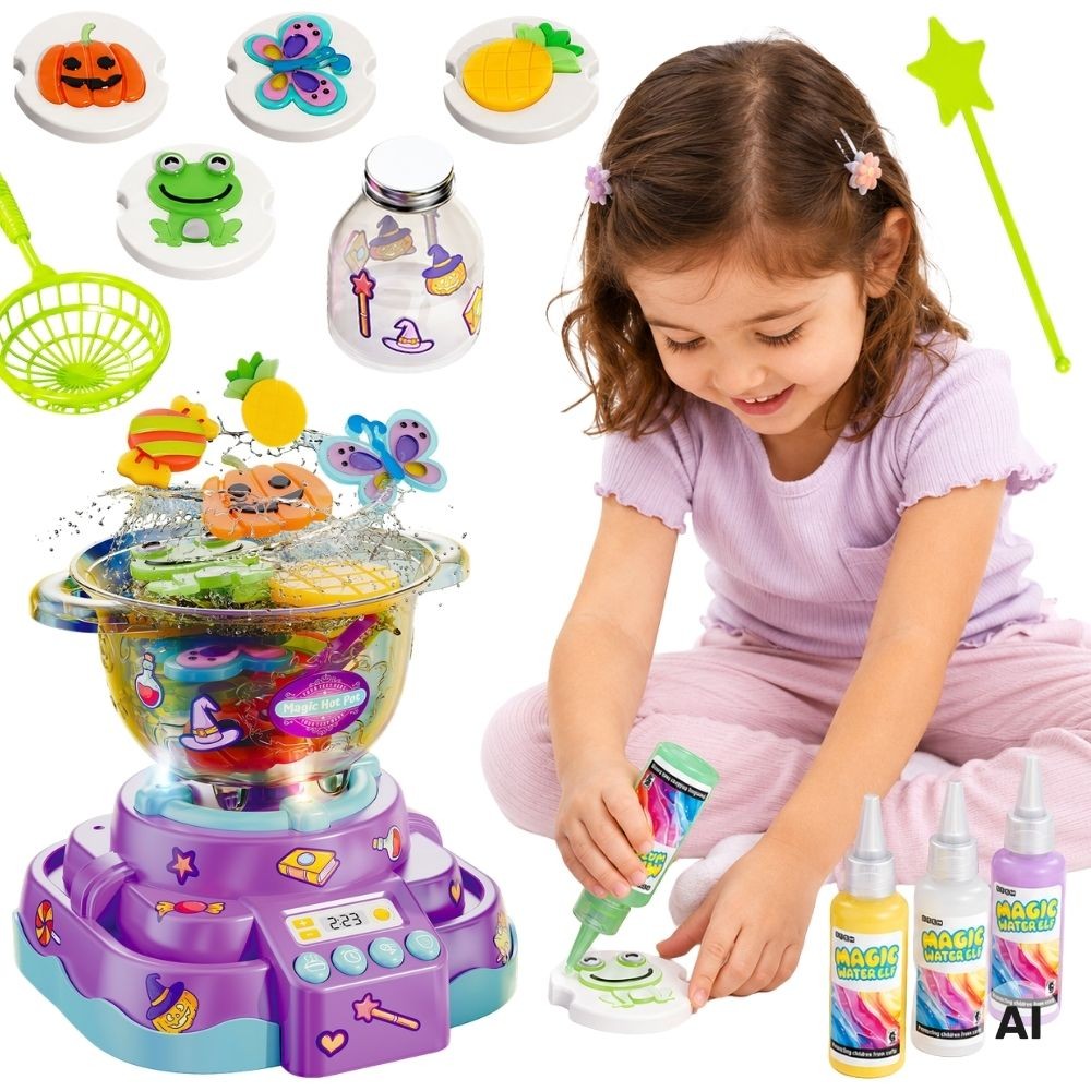 Magiczny kociołek WOOPIE zestaw DIY do żelowych figurek